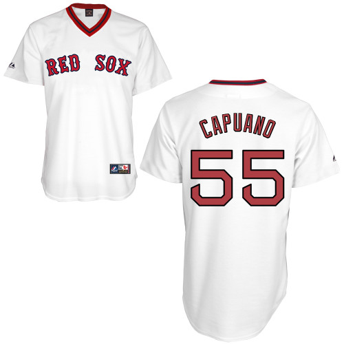 Chris Capuano #55 MLB Jersey-Boston Red Sox Men's Authentic Home Alumni Association Baseball Jersey